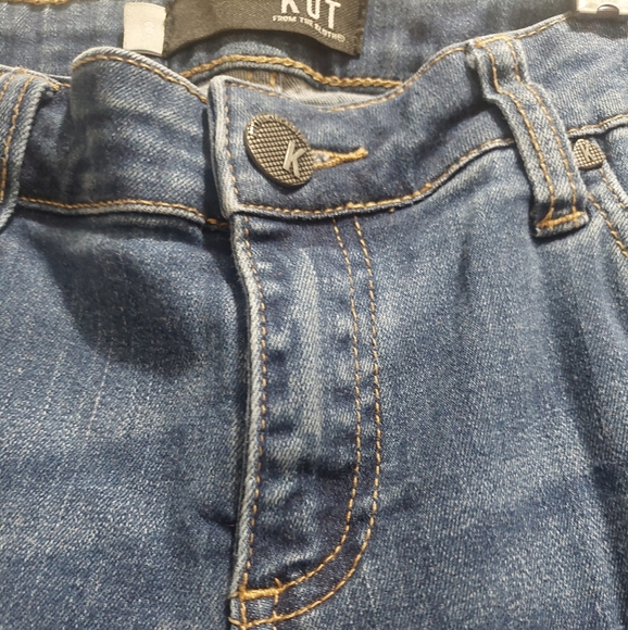 Kut from the Kloth Brigitte Ankle Skinny Jeans Pearl Details Women's Size 8 GUC - Picture 5 of 8